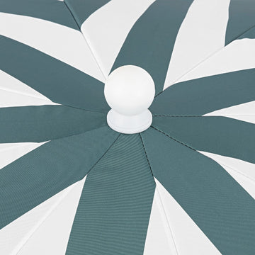 Mariner 6.5 ft. Classic Cottage Fringe Tassel Market Beach Umbrella